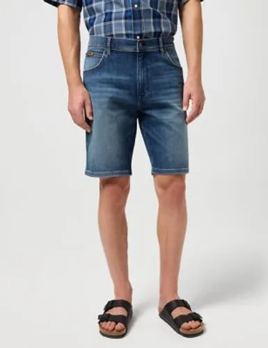 Wrangler Mens Cotton Rich 5 Pocket Denim Shorts - 30, Denim