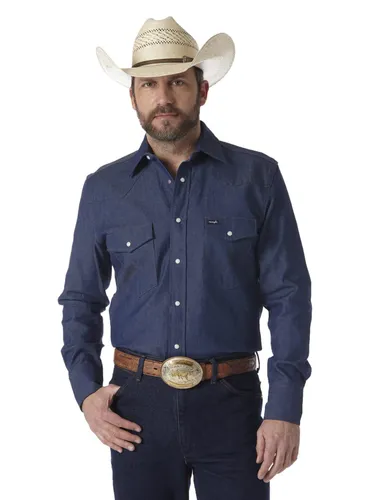 Wrangler Men's Cowboy Cut Western Long Sleeve Snap Work