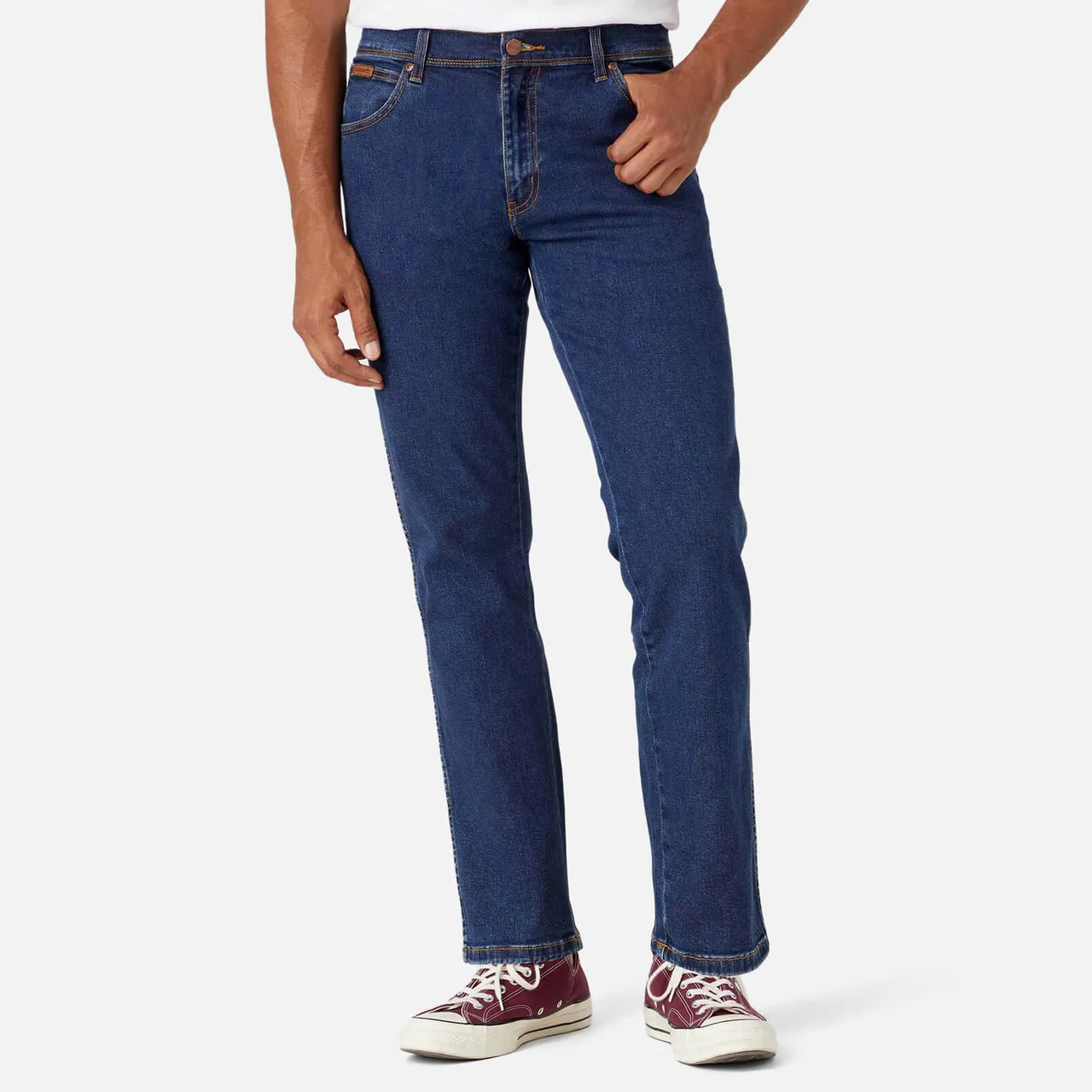 Wrangler Men's Texas Authentic Straight Fit Jeans - Darkstone