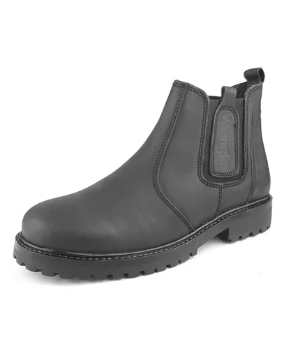 Wrangler Mens Yuma Chelsea Boots - Black Leather