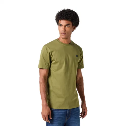 Wrangler Sign Off T-Shirt - Dusty Olive