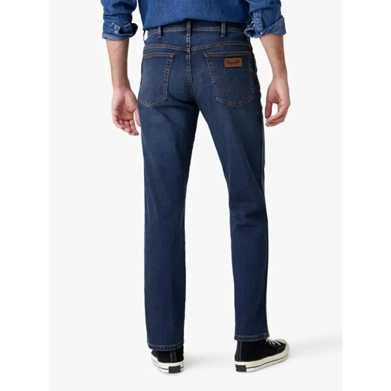 Wrangler Texas Slim Fit Jeans, Blue - Blue - Male