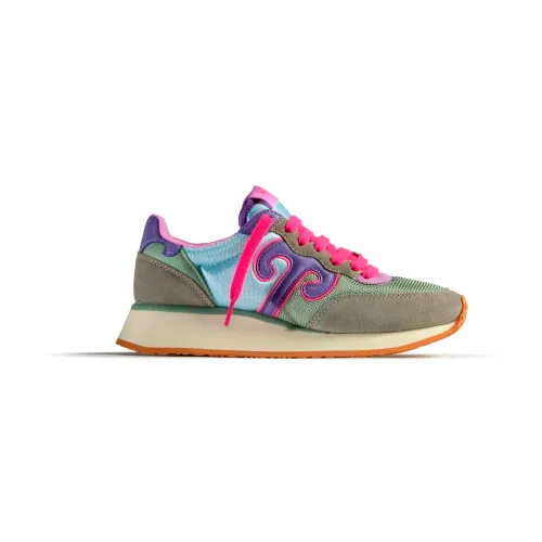 Wushu Ruyi , Sporty Suede Sneakers with Comfortable Cushioning ,Multicolor female, Sizes: