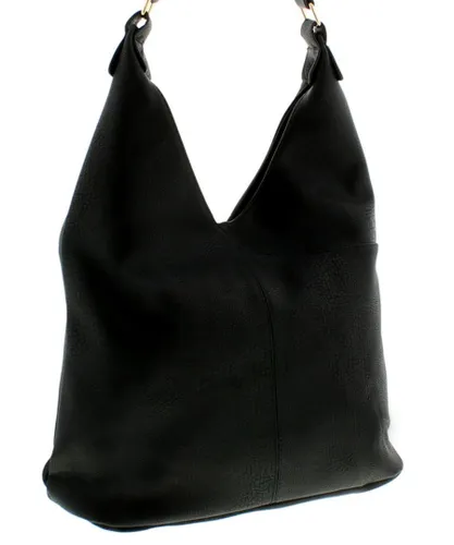 Wynsors Unisex Womens Slouch Bag Tori Zip Fastening black - One Size