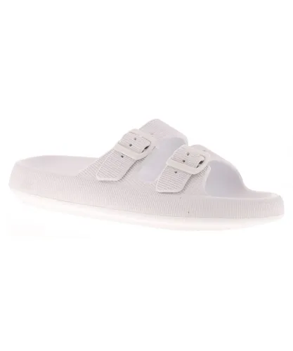 Wynsors Womens Jelly Mules Sandals Lithe Slip On white