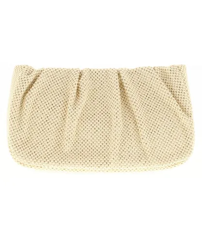 Wynsors Womens Small Clutch Bag Kate Zip Fastening Mesh gold Textile - One Size