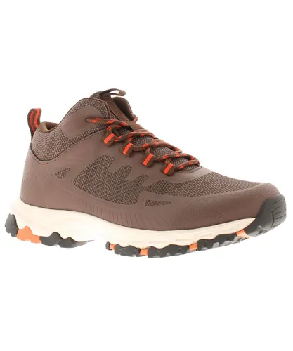 X-Hiking Mens Walking Boots Michegan Lace Up brown
