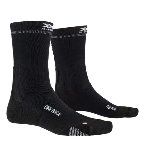 X-Socks Men Bike Race Socks - Opal Black/Eat Dust