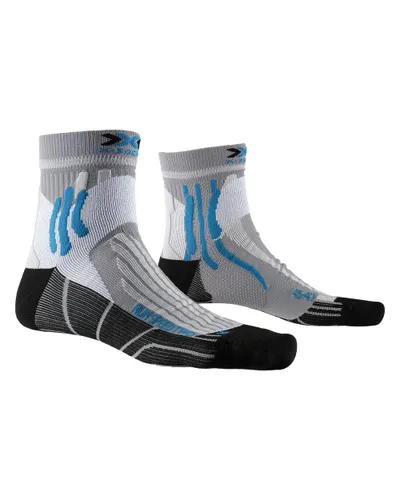 X-Socks Men Run Speed Two Socks - Pearl Grey/Opal Black