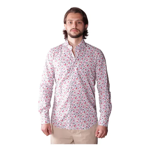 Xacus , Heritage print shirt ,Pink male, Sizes: