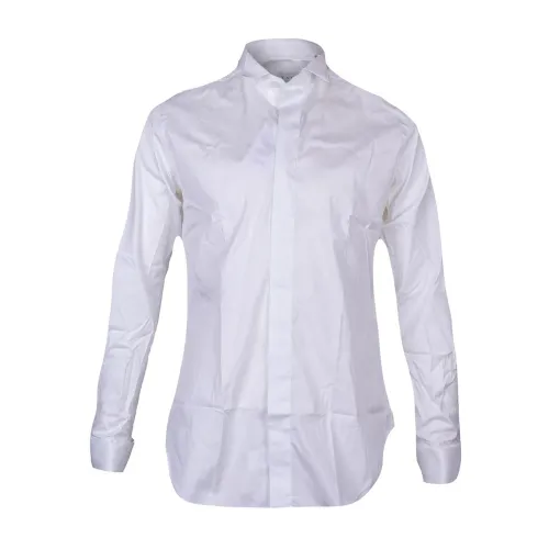 Xacus , Mens Ceremony Cotton Shirt ,White male, Sizes: