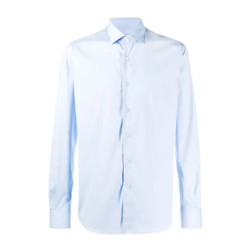 Xacus , Slim-Fit Light Blue Shirt ,Blue male, Sizes:
