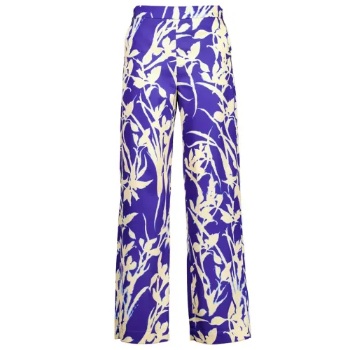 Xandres , Stylish Phocas Purple Floral Print Pants ,Multicolor female, Sizes: