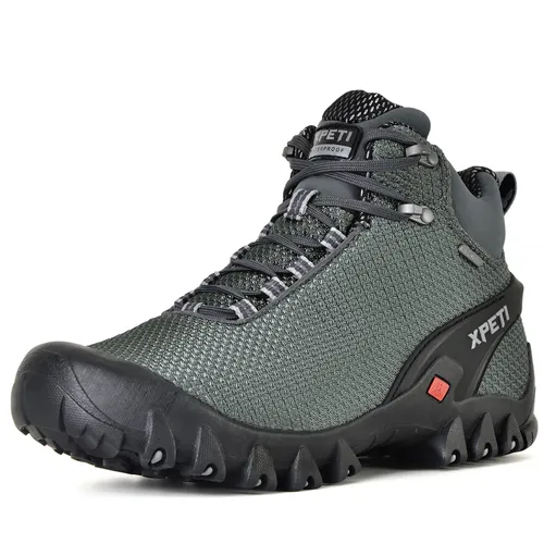 XPETI Mens Walking Boots Waterproof Hiking Boot Men