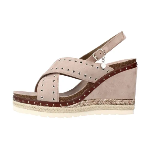 Xti , Flat Sandals ,Brown female, Sizes: