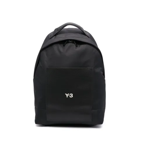 Y-3 , Black Quilted Canvas Backpack ,Black unisex, Sizes: ONE SIZE