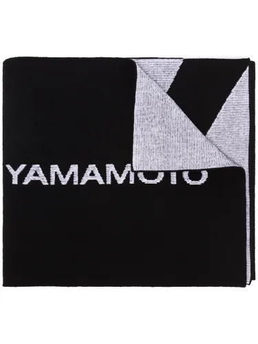 Y-3 Classic Logo knitted scarf - Black