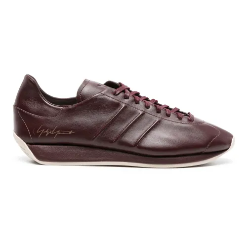 Y-3 , Country Style Sneakers ,Red male, Sizes: