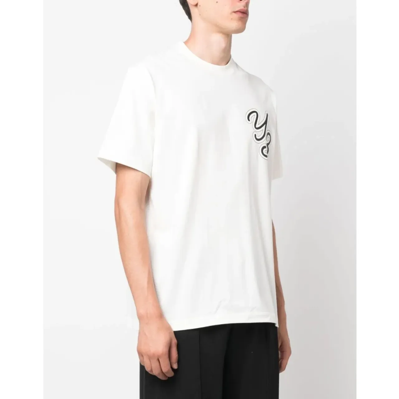 Y-3 , GFX Logo T-Shirt ,White male, Sizes: