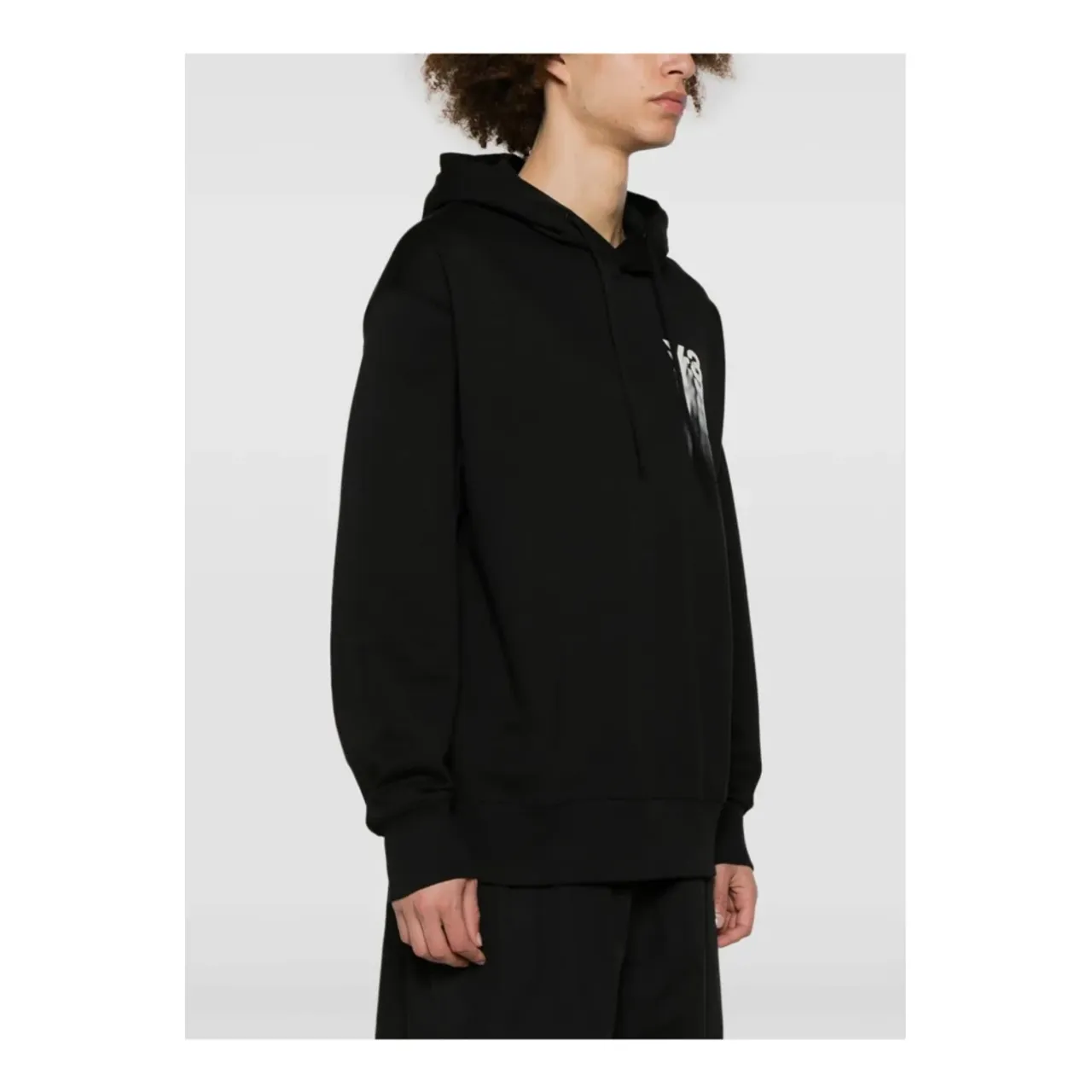 Y-3 , Graphic Hoodie ,Black male, Sizes: