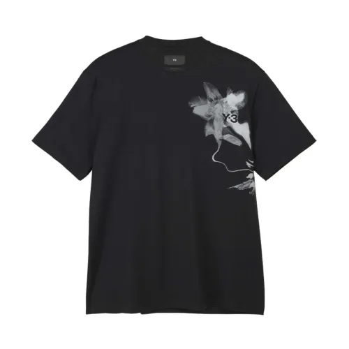Y-3 , Graphic Short Sleeve T-Shirt ,Black male, Sizes: