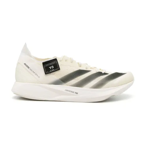 Y-3 , Ivory Mesh Low-Top Sneakers ,White male, Sizes: