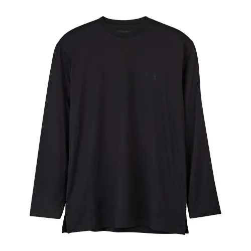 Y-3 , Long Sleeve T-Shirt ,Black male, Sizes: