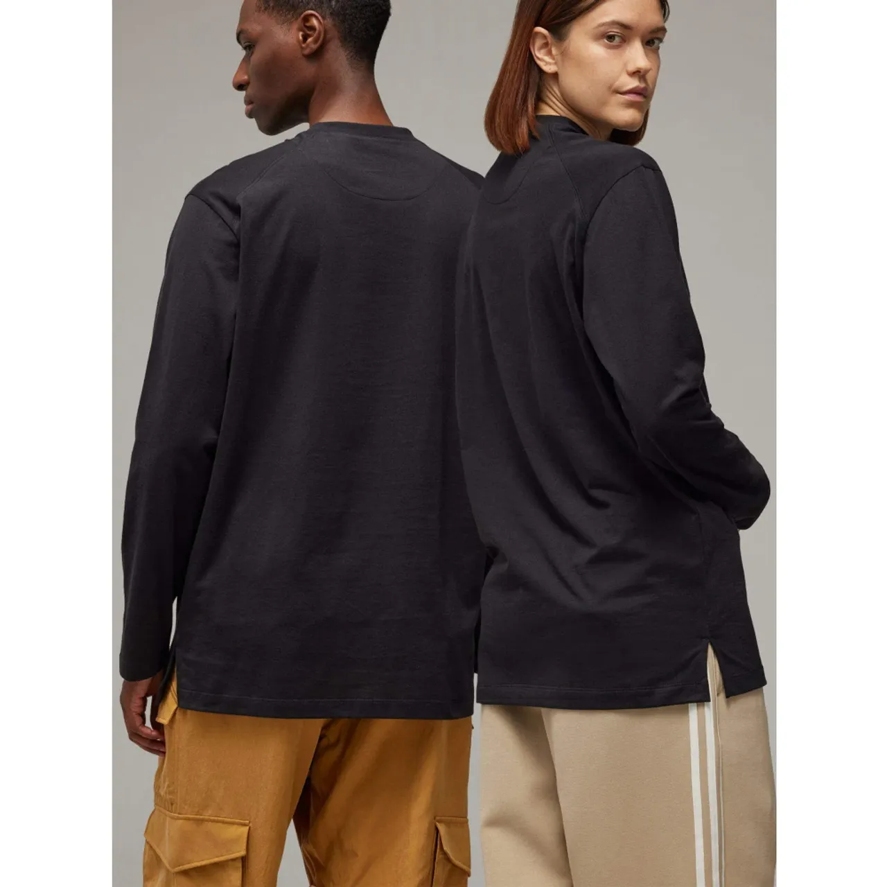 Y-3 , Long Sleeve T-Shirt ,Black male, Sizes: