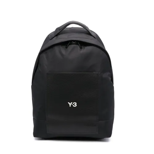 Y-3 , LUX Logo-Print Backpack ,Black male, Sizes: ONE SIZE