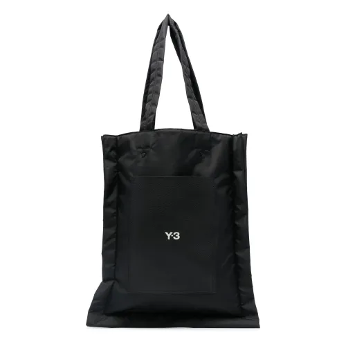 Y-3 , LUX Logo-Print Tote BAG ,Black female, Sizes: ONE SIZE