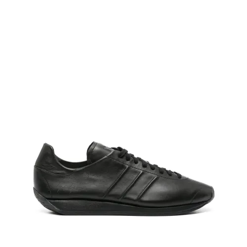 Y-3 , Luxury Leather Sneakers with Modern Design ,Black male, Sizes: