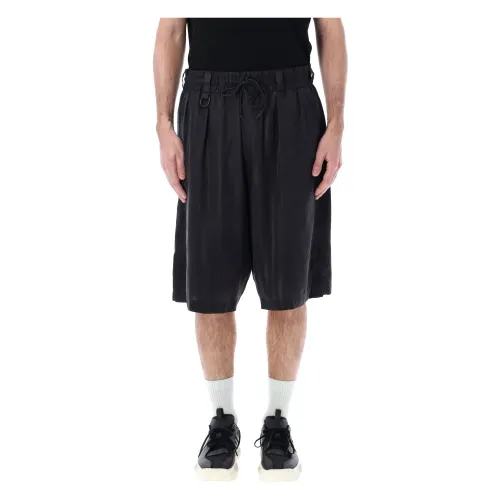 Y-3 , Mens Clothing Shorts Black Ss24 ,Black male, Sizes: