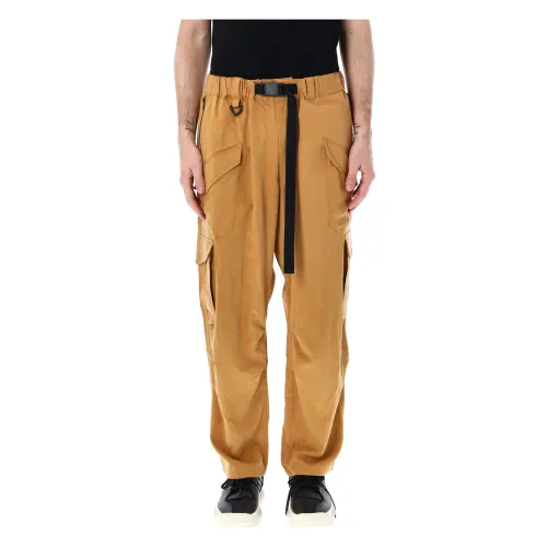 Y-3 , Mens Clothing Trousers Tobacco Ss24 ,Brown male, Sizes: