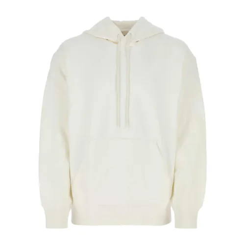 Y-3 , Oversize Ivory Cotton Sweatshirt ,White male, Sizes: