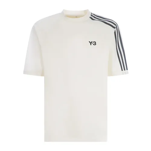 Y-3 , Short Sleeve Tee ,White male, Sizes: