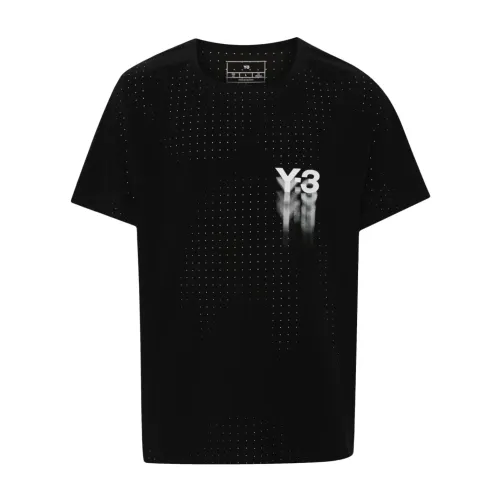 Y-3 , Stylish and Comfortable Mens T-Shirt ,Black male, Sizes: