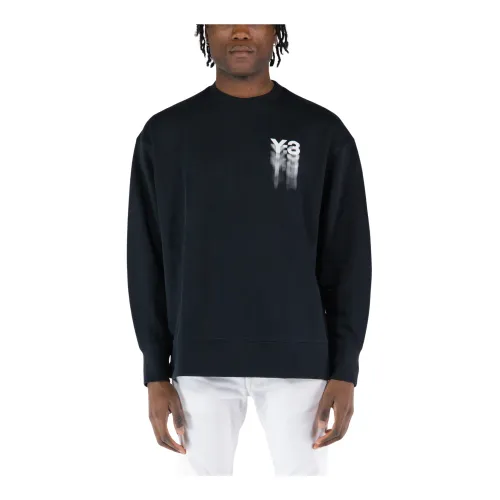 Y-3 , Stylish Crewneck Sweatshirt ,Black male, Sizes: