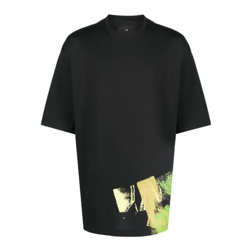 Y-3 , Stylish T-Shirts for Men ,Black male, Sizes: