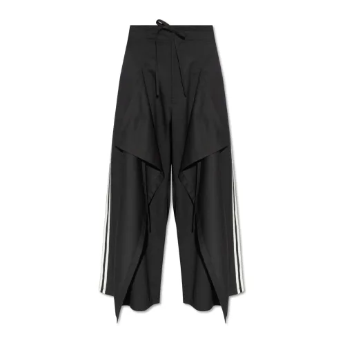 Y-3 , Trousers with wide legs ,Black female, Sizes: