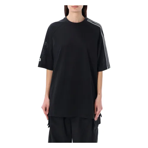 Y-3 , Unisexs Clothing T-Shirts Polos Black Ss24 ,Black female, Sizes: