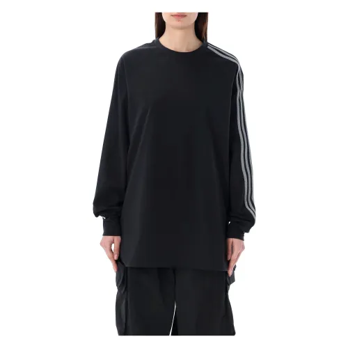 Y-3 , Unisexs Clothing T-Shirts Polos Black Ss24 ,Black female, Sizes: