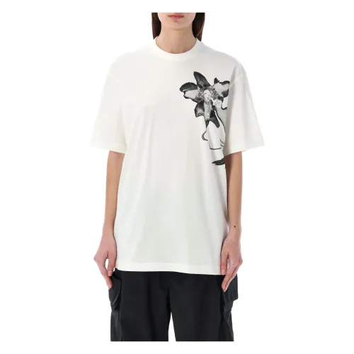 Y-3 , Unisexs Clothing T-Shirts Polos White Ss24 ,White female, Sizes: