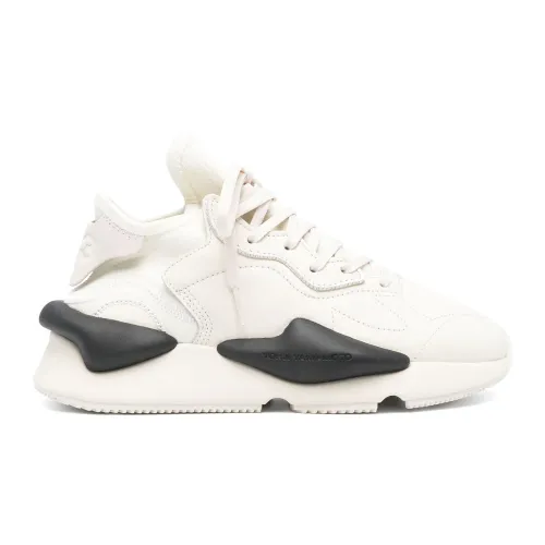 Y-3 , White Leather Kaiwa Sneakers ,White male, Sizes: