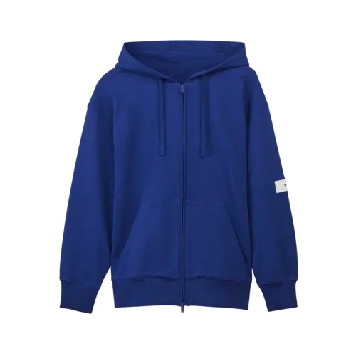 Y-3 , Zippered Sweatshirt ,Blue male, Sizes: