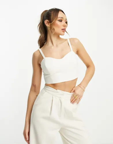 Y. A.S Bridal bodice top with straps co-ord in white