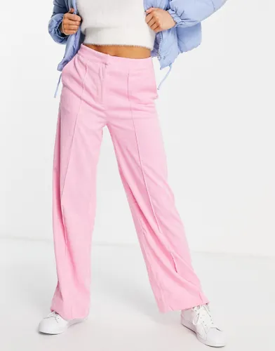Y. A.S mini cord wide leg trouser co-ord in pink