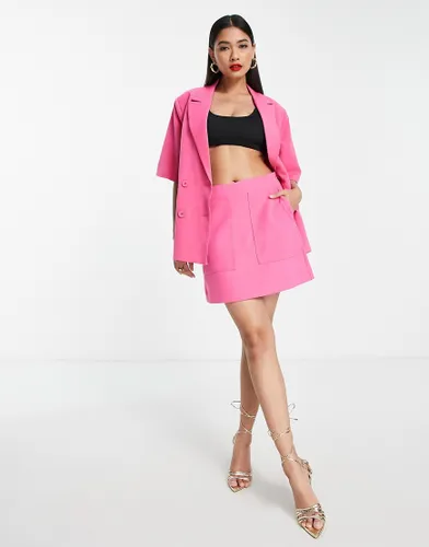 Y. A.S tailored half sleeve blazer co-ord in pink