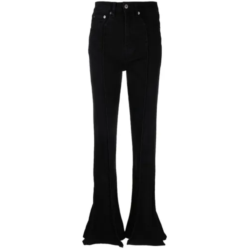Y/Project , Black Trumpet Flared Jeans ,Black female, Sizes: