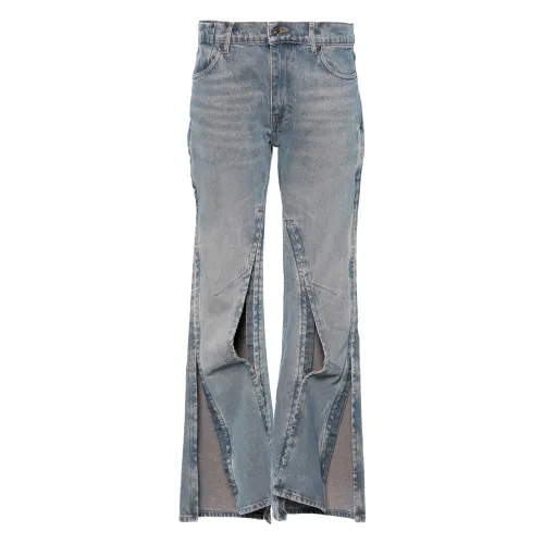 Y/Project , Evergreen Hook AND EYE Slim Jeans ,Blue female, Sizes: