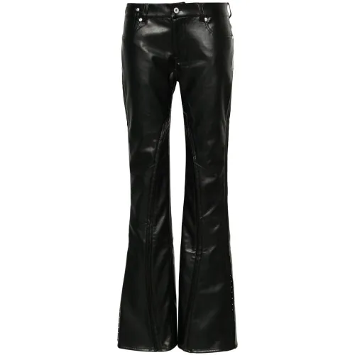 Y/Project , Leather Trousers ,Black female, Sizes: